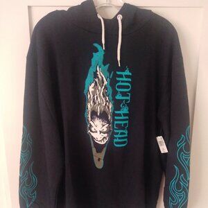 Disney Hoodie Adult Medium Midnight Blue Hercules Hades Hot Head Park Villains